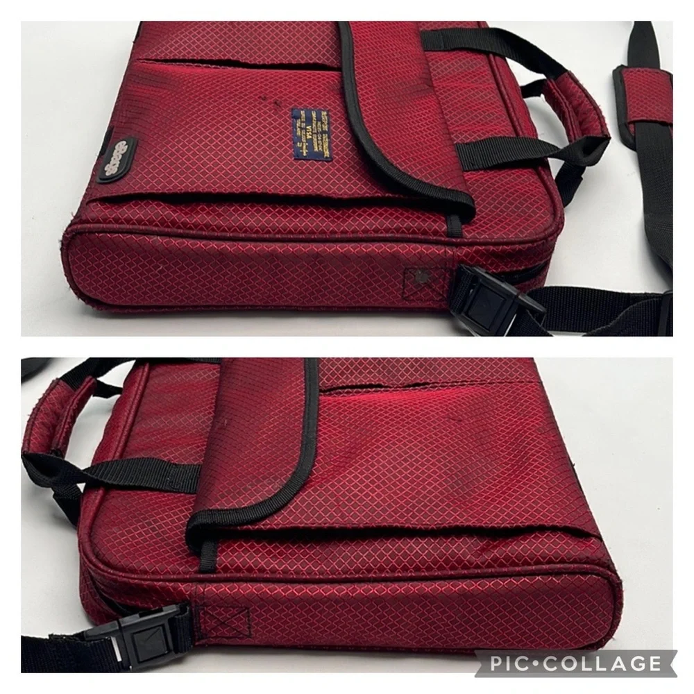 Ebags Maroon Laptop Crossbody Bag